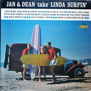 Jan and Dean take Linda surfin'